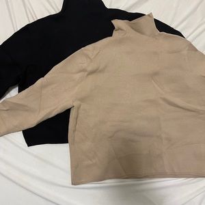 Tan & other stories boxy turtleneck sweater